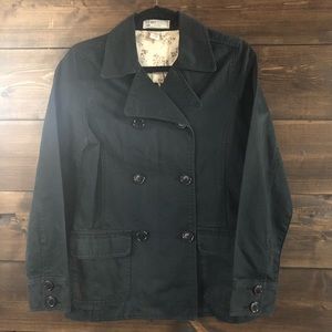 Old Navy Black Peacoat Cotton Size Medium